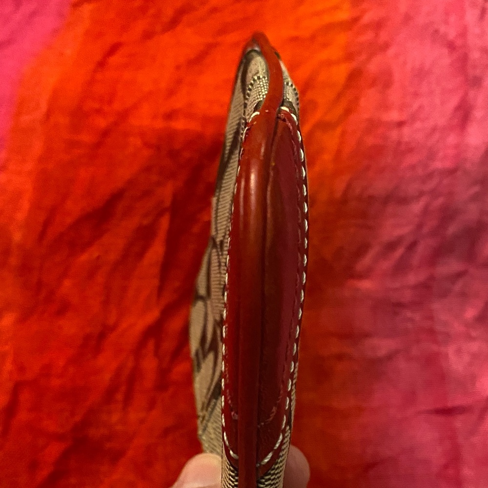 Coach Signature Monogram Wristlet & Cherry Bag Charm | Rare Combo Is Lovely - Picture 8 of 9